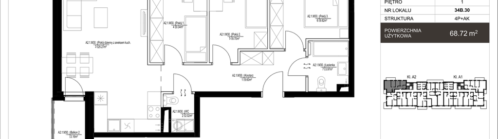 Mieszkanie w inwestycji: Osiedle Konopnickiej etap II