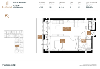 Mieszkanie w inwestycji: Global Apartments