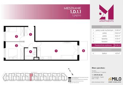 Mieszkanie w inwestycji: 2M Apartments etap IV