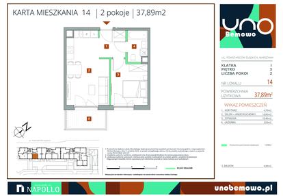 Mieszkanie w inwestycji: UNO Bemowo
