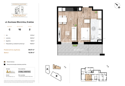 Mieszkanie w inwestycji: Krzesławickie Tarasy