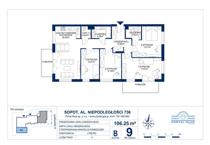 Mieszkanie w inwestycji: Apartamenty Sopotu Portal Blue