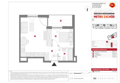 Mieszkanie w inwestycji: Dzielnica Mieszkaniowa Metro Zachód - etap 13