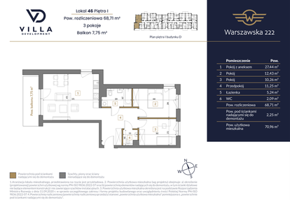 Mieszkanie w inwestycji: Warszawska 222 bud. D