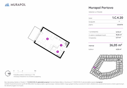 Mieszkanie w inwestycji: Murapol Portovo etap II