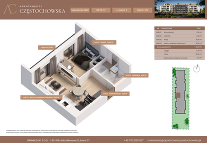 Mieszkanie w inwestycji: Apartamenty Częstochowska