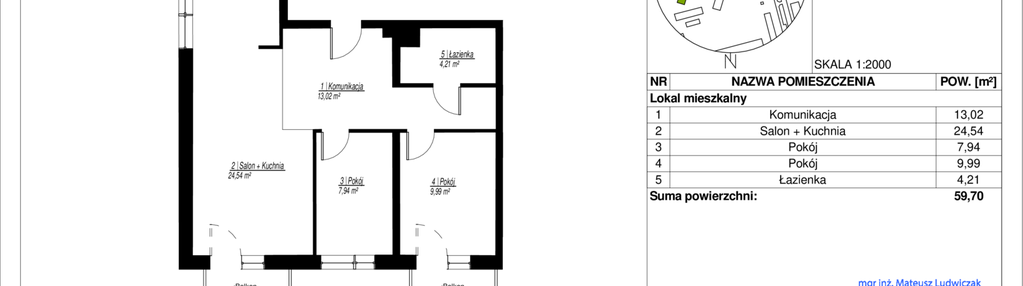 Mieszkanie w inwestycji: Jasielska 8C etap II