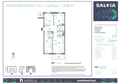 Mieszkanie w inwestycji: Osiedle Salvia