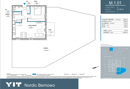 Mieszkanie w inwestycji: Nordic Bemowo - etap III