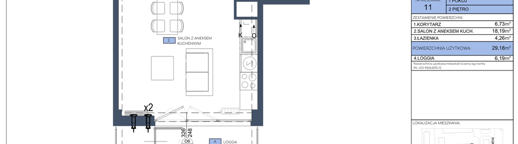 Mieszkanie w inwestycji: Apartamenty Jana Pawła 34