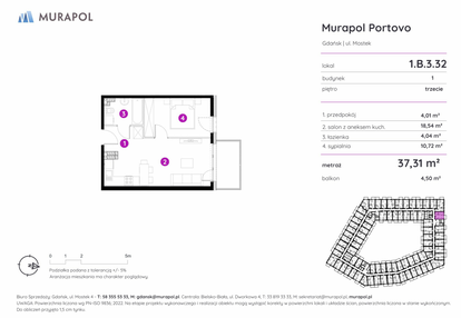 Mieszkanie w inwestycji: Murapol Portovo etap II