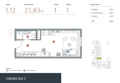 Mieszkanie w inwestycji: Starowiejska 3