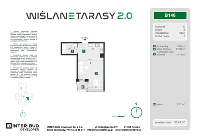 Mieszkanie w inwestycji: Wiślane Tarasy 2.0 budynek C
