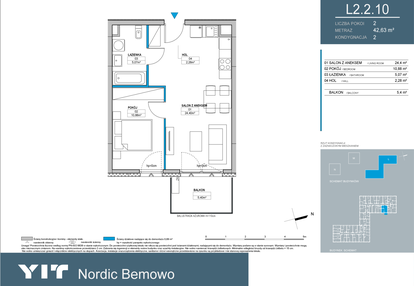 Mieszkanie w inwestycji: Nordic Bemowo - etap III