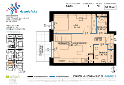 Mieszkanie w inwestycji: Osiedle Hawelańska etap III - bud. B