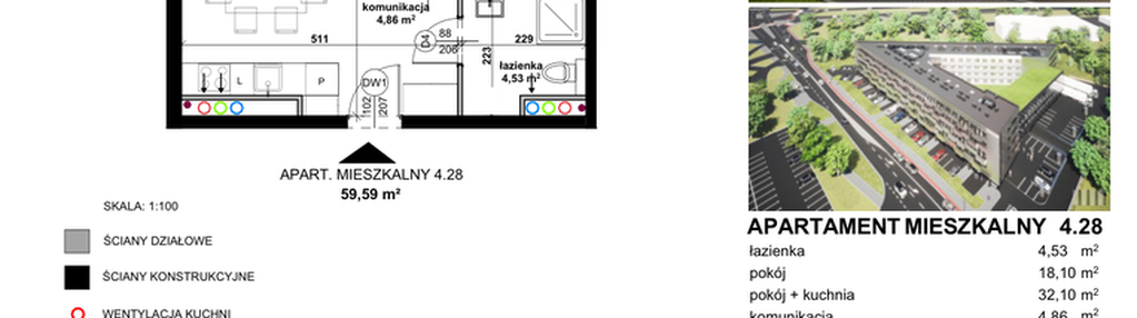 Mieszkanie w inwestycji: Apartamentowiec Zwycięska 3