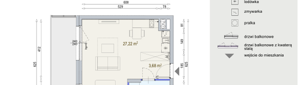 Mieszkanie w inwestycji: Modern Mokotów bud. F1 i F2