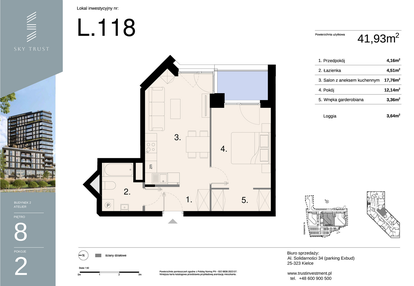 Mieszkanie w inwestycji: Sky Trust etap II - apartamenty inwestycyjne 23% VAT PRS
