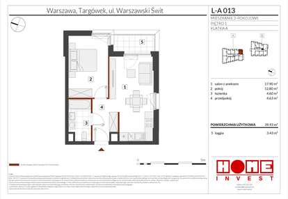 Mieszkanie w inwestycji: Warszawski Świt etap XII