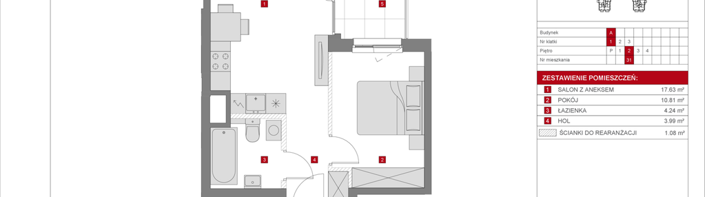 Mieszkanie w inwestycji: Dzielnica Mieszkaniowa Metro Zachód - etap 8.1