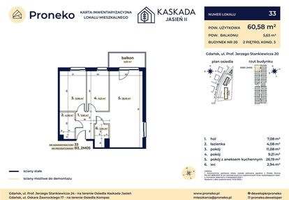 Mieszkanie w inwestycji: Kaskada Jasień - etap II