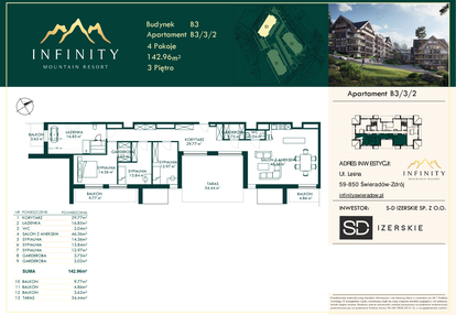 Mieszkanie w inwestycji: Infinity Mountain Resort