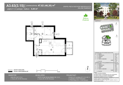 Mieszkanie w inwestycji: Zielone Zamienie VIII