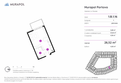 Mieszkanie w inwestycji: Murapol Portovo etap II