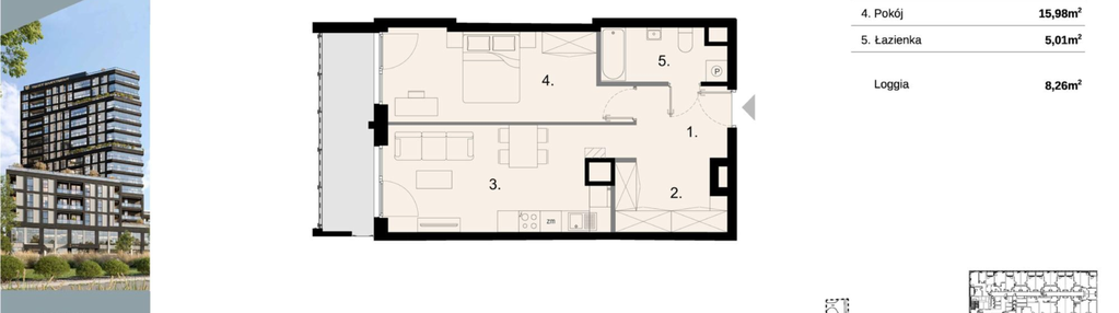 Mieszkanie w inwestycji: Sky Trust etap II - apartamenty inwestycyjne 23% VAT PRS