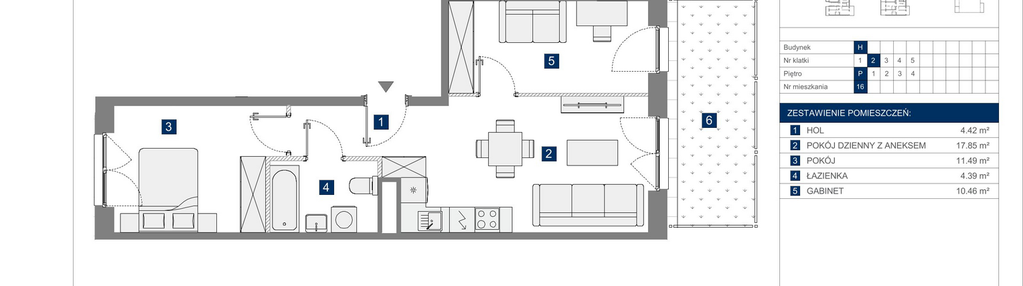 Mieszkanie w inwestycji: Apartamenty Park Matecznego Etap 2.2