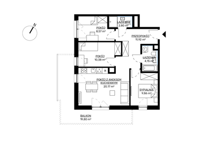 Mieszkanie w inwestycji: KWADRAT etap 2