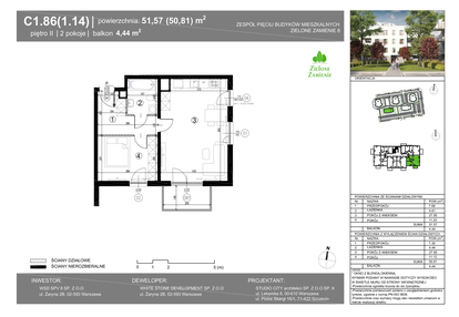 Mieszkanie w inwestycji: Zielone Zamienie VIII