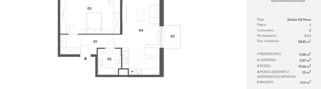Mieszkanie w inwestycji: Mieszkaj w Mieście - Załęska od Nowa