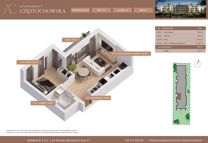Mieszkanie w inwestycji: Apartamenty Częstochowska