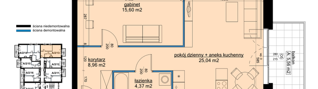 Mieszkanie w inwestycji: Osiedle Hawelańska etap III - bud. A