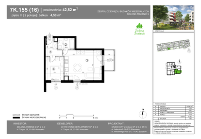 Mieszkanie w inwestycji: Zielone Zamienie IX