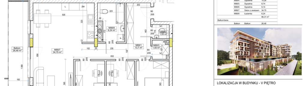 Mieszkanie w inwestycji: Apartamenty Widok Włoszczowa
