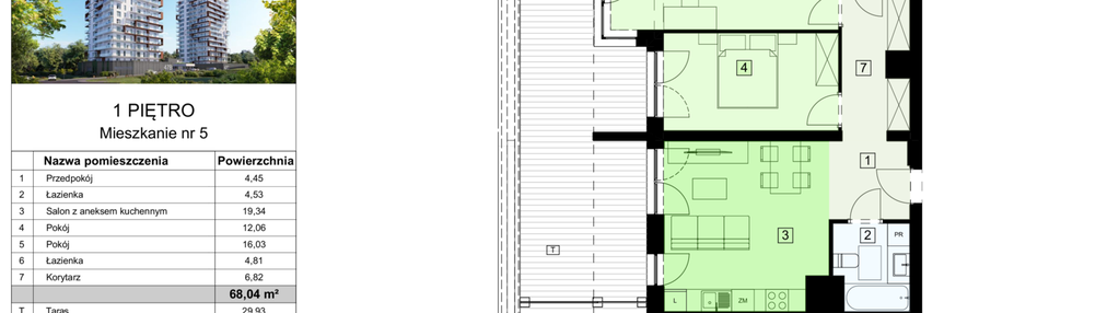Mieszkanie w inwestycji: Dzielnica Parkowa VIII
