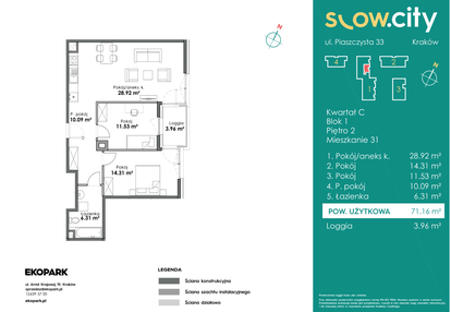Mieszkanie w inwestycji: Slow City