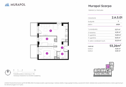 Mieszkanie w inwestycji: Murapol Scarpa