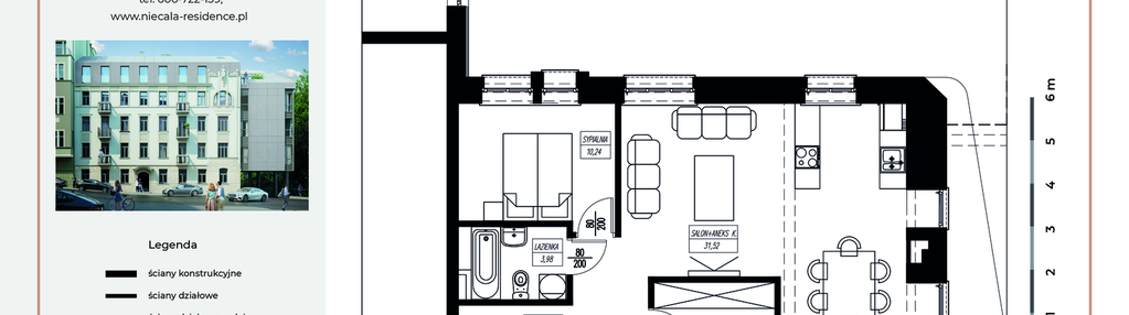 Mieszkanie w inwestycji: Niecała Prestige Residence