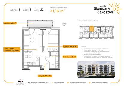 Mieszkanie w inwestycji: Osiedle Słoneczny Łąkoszyn bud. 4