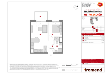 Mieszkanie w inwestycji: Dzielnica Mieszkaniowa Metro Zachód - etap 8.2