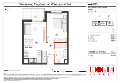 Mieszkanie w inwestycji: Warszawski Świt etap VII