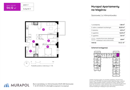 Mieszkanie w inwestycji: Murapol Apartamenty na Wzgórzu - bud. 4 i 5