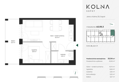 Mieszkanie w inwestycji: Kolna Sopot