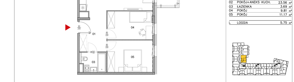 Mieszkanie w inwestycji: Morwowa 5