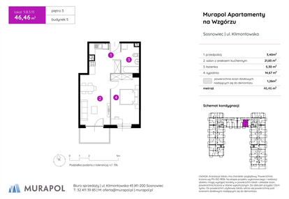 Mieszkanie w inwestycji: Murapol Apartamenty na Wzgórzu - bud. 4 i 5