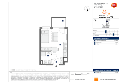 Mieszkanie w inwestycji: Osiedle Bokserska 71 Etap 2 Faza 2
