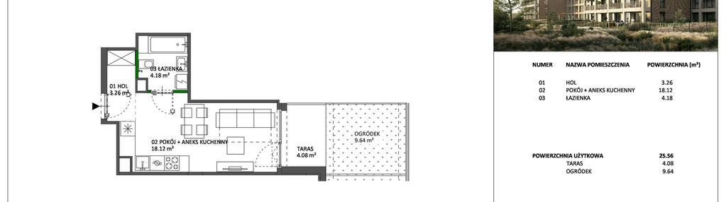 Mieszkanie w inwestycji: Hillence etap 3